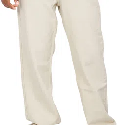 zaba denim Men Loose Fit Mid Rise Beige Jeans-picture-19