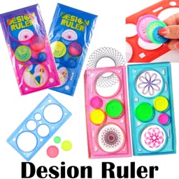 breepree Scale Spirograph Geometric Ruler Drawing Set – Creative Drafting Tools Ruler image 1