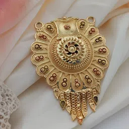bhagavati creation Bhagavati Gold-plated Brass Pendant-picture-14