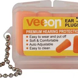 veeom Veeon Uncorded Form Ear Plugs For Noise Reduction Pack Of 4 Pairs Ear Plug image 2