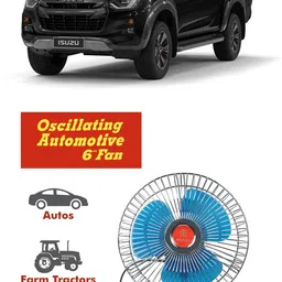 genipap Oscillating Fan 6 Inch 12V Automotive For Car/Truck/Auto rickshaw-PKN0845 Car Interior Fan-picture-31