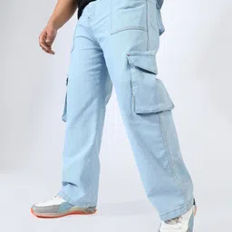 instafab plus Men Regular Mid Rise Blue Jeans-picture-10