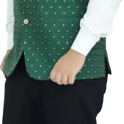aljaami Printed Men Waistcoat image 3