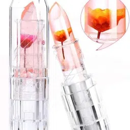 mkldsrh Waterproof Color Changing Flower Jelly Crystal Glossy Lipstick For Women & Girls image 2