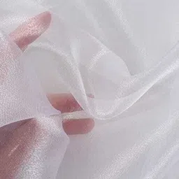 ramiv vastra Unstitched Organza Multi-purpose Fabric Solid image 2