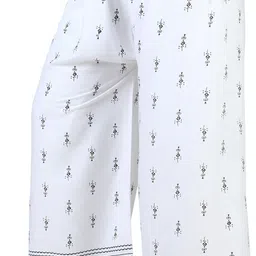 bitcoin Pack of 2 Women Flared White, Red Viscose Rayon Trousers image 3