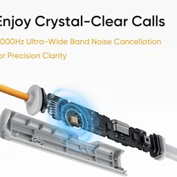 aark ST 105 BULLET Z5 , DEEP BASS, BLUETOOTH 5.3V,LOW LATENCY(WHITE AND ORANGE) Bluetooth Headset image 4