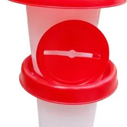 tm&w 1.5 LTR Drinker 20 pcs & 1.5 Kg Feeder 20 pcs =40 pcs combo for bird Pole Bird Feeder image 5