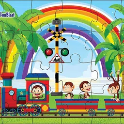 funblast Train Engine Jigsaw Puzzle for Kids – Kids Jigsaw Puzzle for Boys, Girls-picture-42