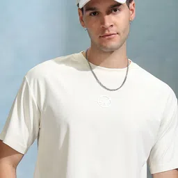 highlander Men Solid Round Neck Cotton Blend White T-Shirt-picture-11