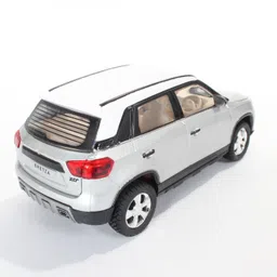 sabirat Bretza Car, White, Pull Back Action, 1 Pcs (New Release) image 1