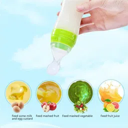 adore Premio Food Grade Silicone Squeeze Feeder with Detachable Cap - 90ml - Easy to Use- Mess Free Feeding - Easy Grip- Food Grade Silicone image 4