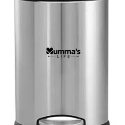 mumma's life Stainless Steel Plain Pedal Bin with Plastic Bucket 5ltr Stainless Steel Dustbin-picture-27