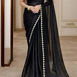 prisha Self Design Bollywood Organza Saree-picture-18