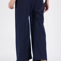 crown king garments Pack of 2 Women Relaxed Multicolor Wool Trousers image 2