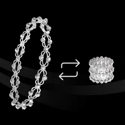 rkb sales Alloy Cubic Zirconia Silver Bracelet-picture-28