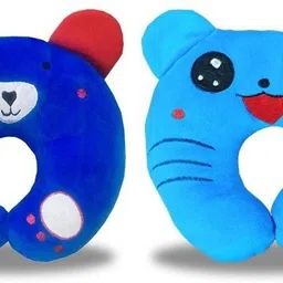yoyotraders Polyester Fibre Baby Pillow Pack of 1 Animals Neck Support Pillow image 2