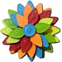 waktoro Rainbow Fidget Flower Toy - Stress Relief Spinner for Kids & Adults image 4