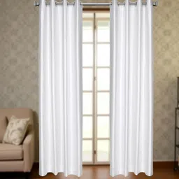 home stylish 152 cm (5 ft) Polyester Room Darkening Window Curtain (Pack Of 2)-picture-46