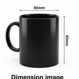 inkfuse Custom Magic Photo | Surprise Gift Cup for Tea/Coffee (Black to Photo) Ceramic Coffee Mug image 4