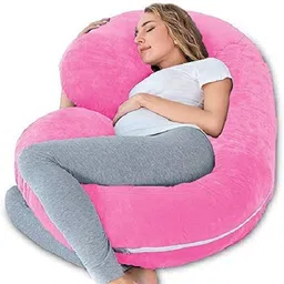 wild mint ultra soft c shaped pregnancy pillow Microfibre Solid Pregnancy Pillow Pack of 1-picture-20