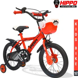 hippobikes Click Kids Cycle Removable Training Wheels and PVC Basket Ideal for Young Riders 16 T (inch) Road Cycle-picture-31