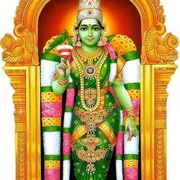 klaybox Goddess Meenakshi Amman 2D Acrylic Miniature for Home Temple Pooja Decor Decorative Showpiece - 13 cm-picture-11