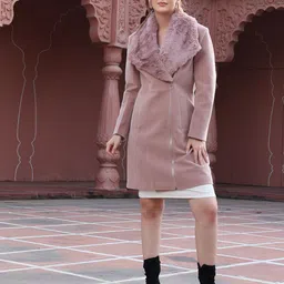 plagg Wool Solid Coat For Women image 5