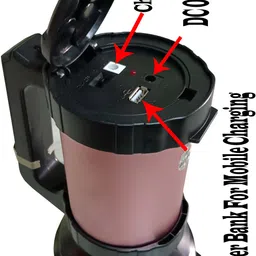 mitsales 125 W LED Jumbo Torch With 2 Km Long Range ,3 Modes ,Support Solar Charging 8 hrs Torch Emergency Light image 3