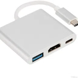 microware Type-c To Hdmi 3 In 1 Adapter Hdmi USB 3.0 Type C Type C to HDMI 3 in 1 Adapter USB Hub image 2