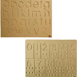 rewashree craft world Wooden Tracing Board for Kids (0-10 Number & Small ab)-picture-30