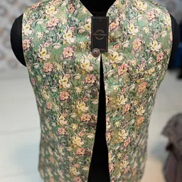 metro collection Floral Print Men Waistcoat-picture-30