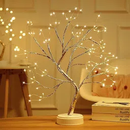 refulgix Bonsai Desk Tree LED Battery Powered or USB Adapter Table Top Decoration Table Lamp-picture-12