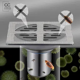 caring corner Disposable Shower Drain Cover Hair Catcher Shower Drain Mesh Stickers 20pcs Hair Wash Basin image 5