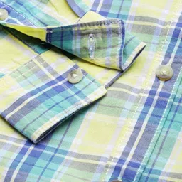 the indian garage co. Men Slim Fit Checkered Spread Collar Casual Shirt image 3