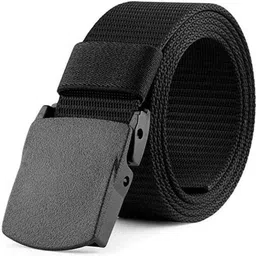 strapzo Men Casual Black Nylon Belt-picture-37