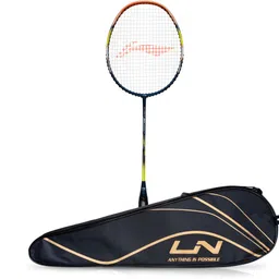 li-ning G-Force 3800 Superlite Blue, Brown Strung Badminton Racquet image 2