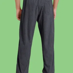 nivedanm Men Solid Grey Track Pants image 2