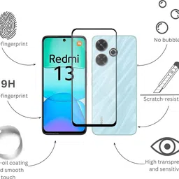 Fablue Edge To Edge Tempered Glass for REDMI 13 5G image 4