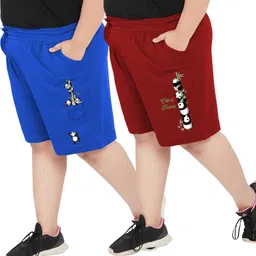 elite soul Pack of 2 Printed Women Multicolor Casual Shorts-picture-20