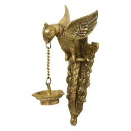 ecraftindia Bird Gold Brass Idol image 5