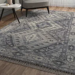 jaipur rugs Grey Traditional Wool 6 ft x 9 ft Hand Knotted Carpet image 1