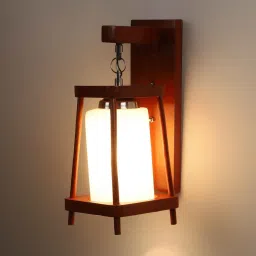 eliante by jainsons lights Havana Red Wood Wall Sconces image 5