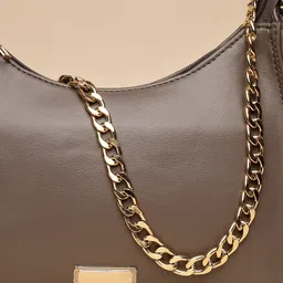 DressBerry Grey Structured Shoulder Bag image 4