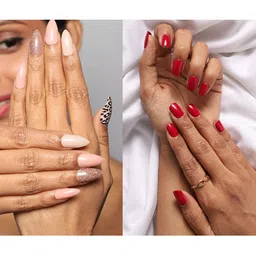 LICK Women Pack Of 2 Reusable False Acrylic Press on Nails-picture-46