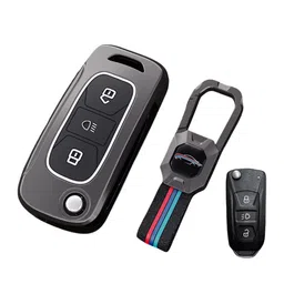 CONTACTS Metal Silicon TATA 3Button Compatible Key Cover-picture-14