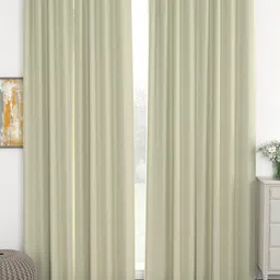 Story@home Beige Set of 4 Black Out Door Curtain-picture-10