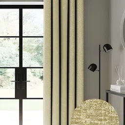 CASABLEU Green 2 Pieces Self Design Black Out Long Door Curtain-image-41