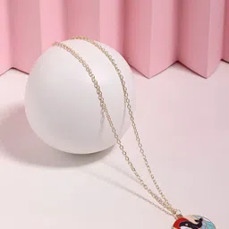 AMI Gold-Plated Enamelled Chain image 1