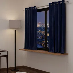 stoa paris Stao Paris Date Night Velvet Blue Enigma Window Curtain-picture-13